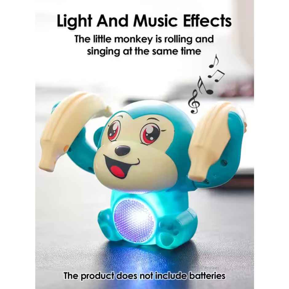 Fablue Dancing Monkey Musical Toy For Kids - Dancing Toy With Sound And Light Effects | Multicolor