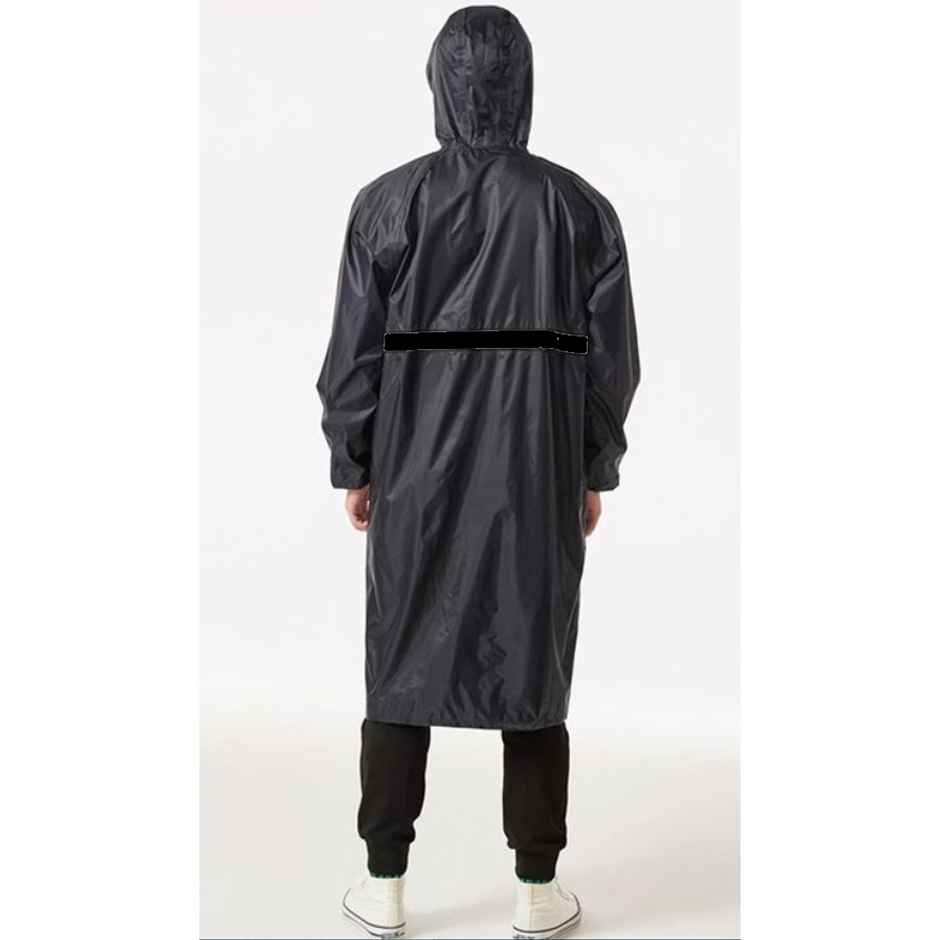 INFISPACE Adult Unisex Polyester Long RainCoat Poncho Barsaati with Adjustable Cap and Cover XXL