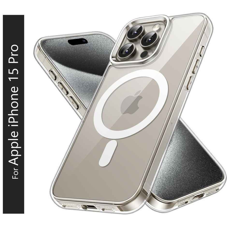 Kwine Case Apple iPhone 15 Pro Back Cover - Magsafe Case - Transparent