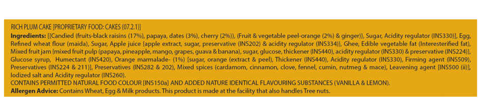 Elite Rich Plum Cake | With Rich Soaked Fruits