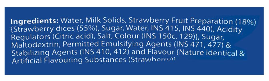 Creambell Fresh Strawberry Ice Cream Tub 