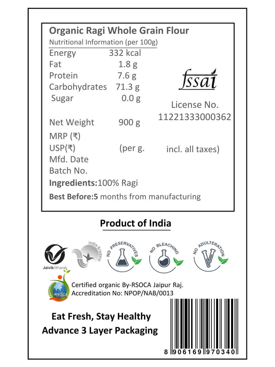 Earthen Story Organic Ragi Atta
