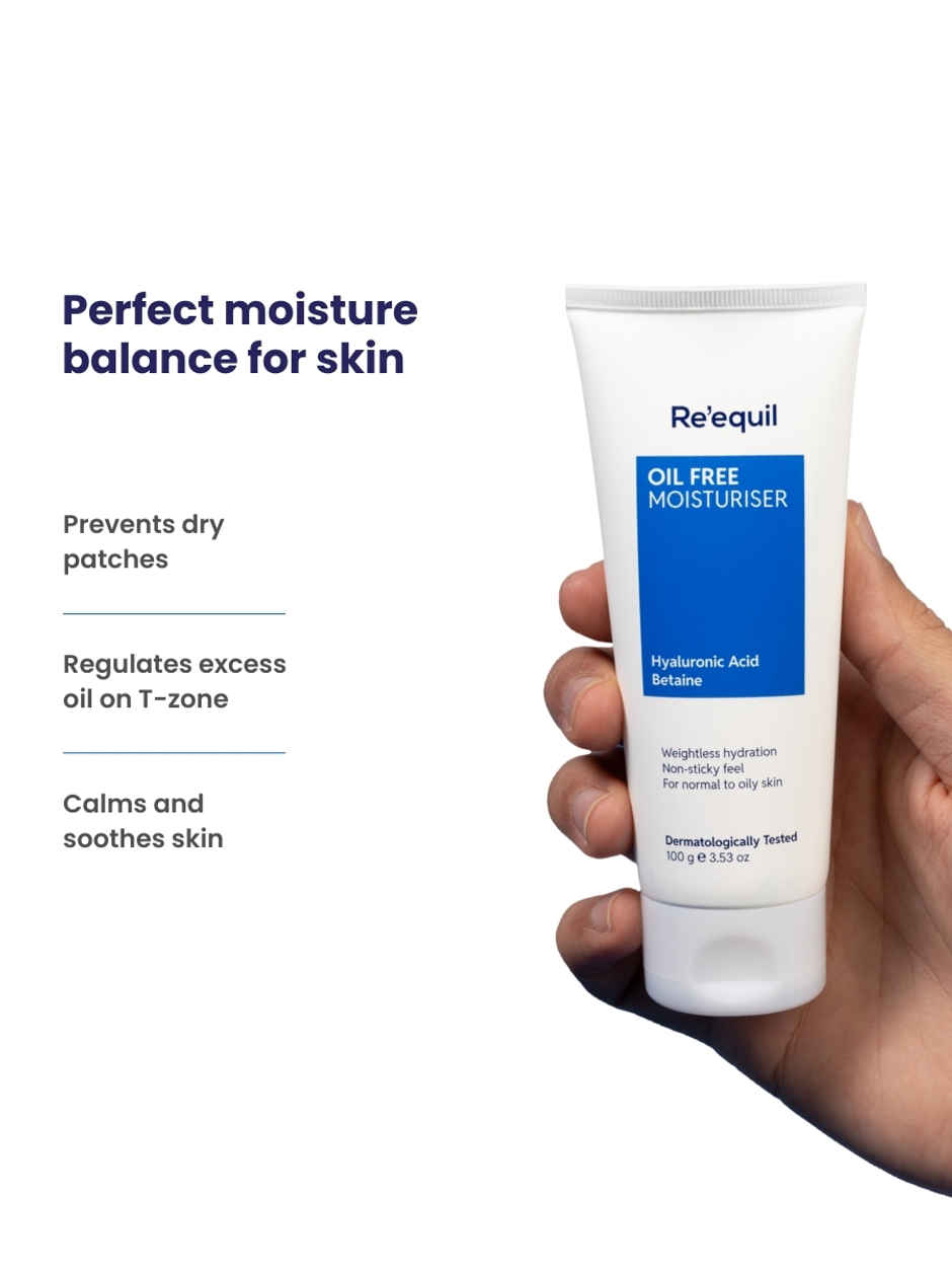 Re'Equil Oil Free Moisturiser For Normal, Oily & Combination Skin