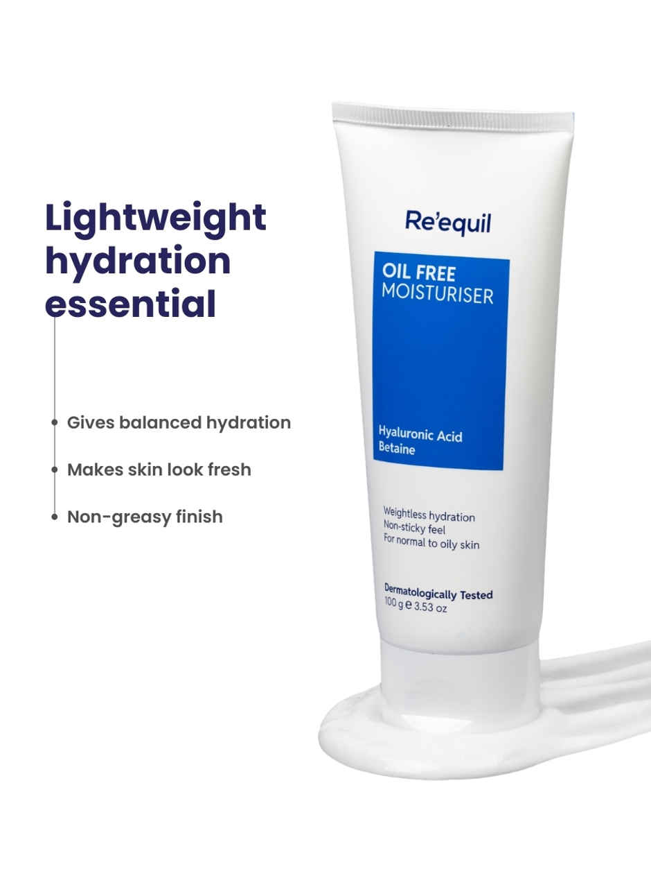 Re'Equil Oil Free Moisturiser For Normal, Oily & Combination Skin