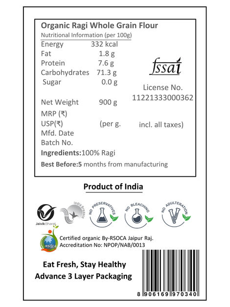 Earthen Story Organic Ragi Atta