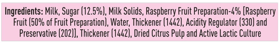 Mother Dairy Yoghurt- Raspberry Combo