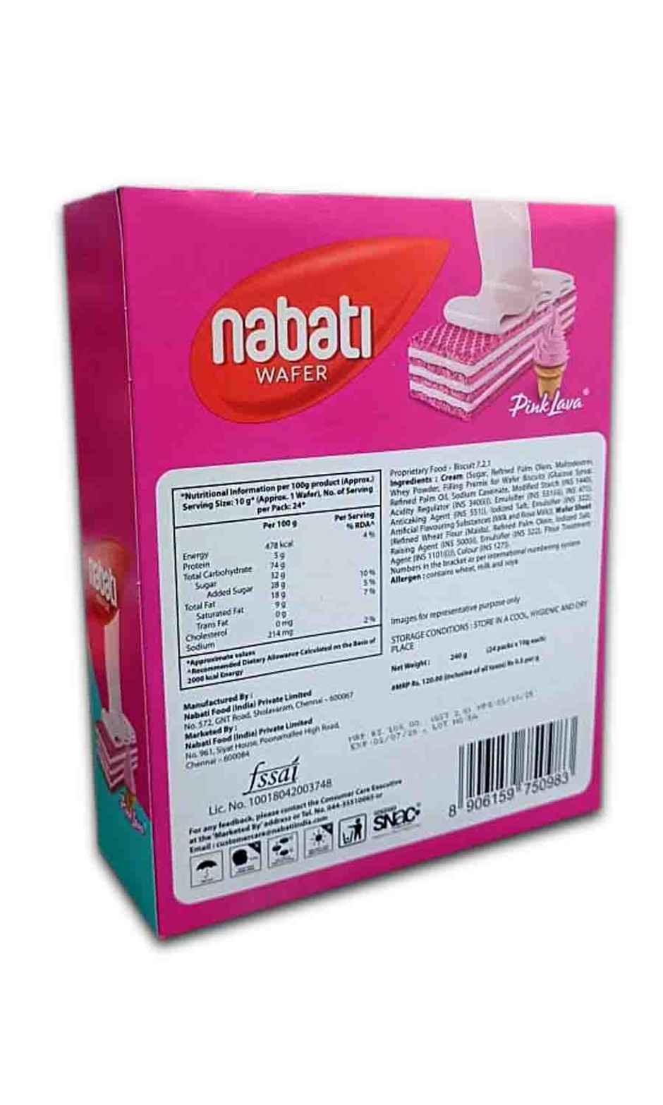Nabati Wafer Cream Biscuit Pink Lava