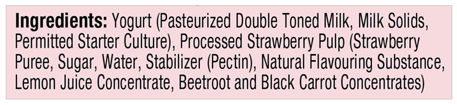 Epigamia Fruit Yogurt- Strawberry Combo