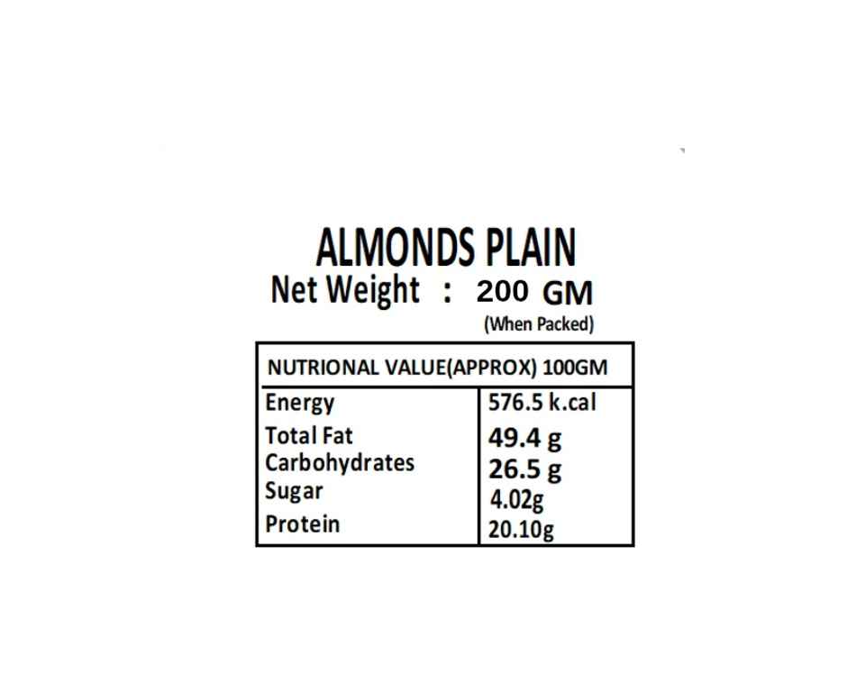 VANDU Almonds Plain