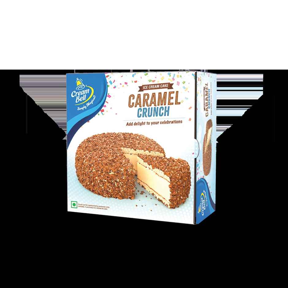 Cream Bell Caramel Crunch Ice Cream Cake | Soft & Premium