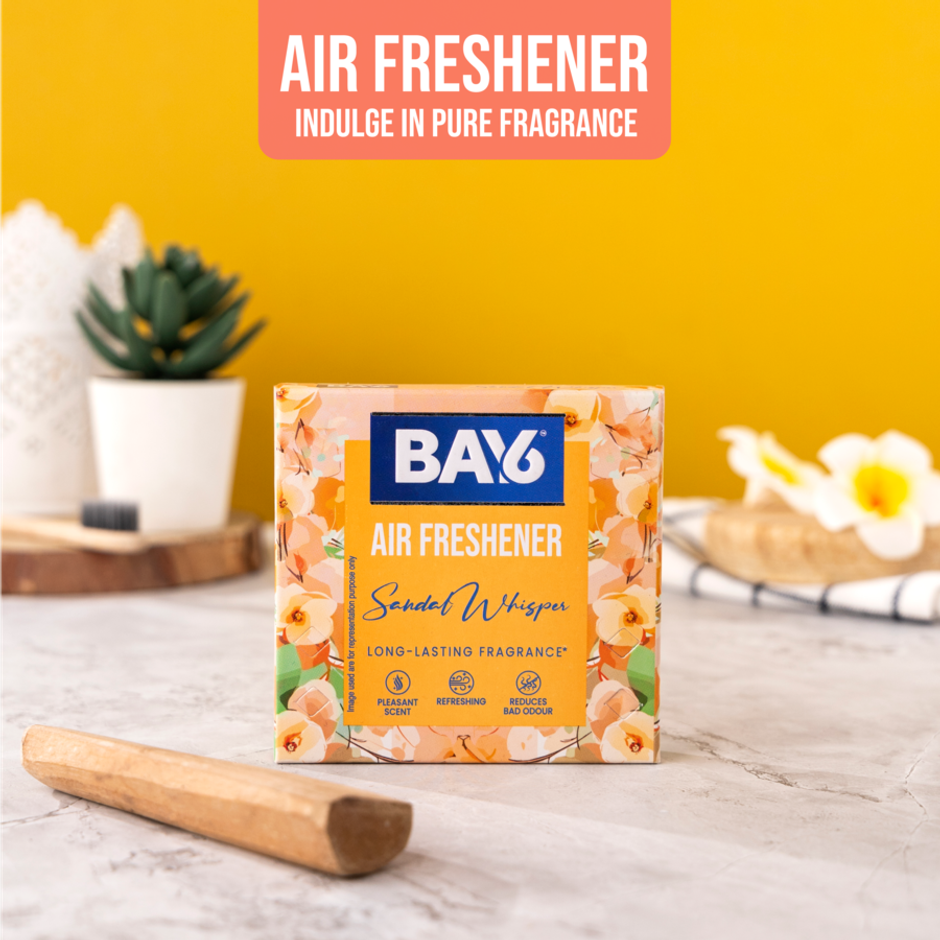 BAY6 Bathroom Air Freshener Blocks - Sandal - Long Lasting Fragrance
