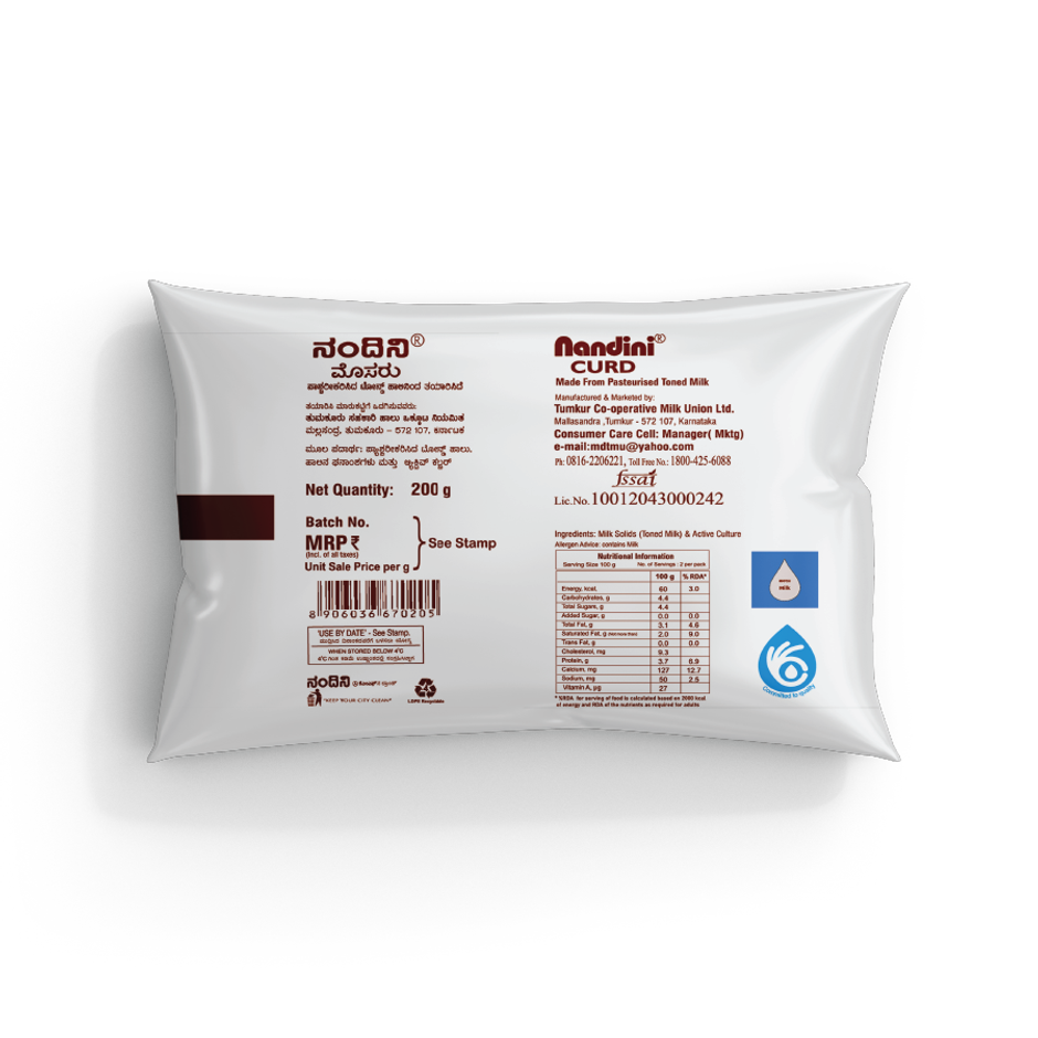 Nandini Curd Pouch