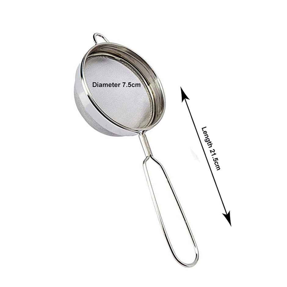 Petals Ss Premium Jali Tea-coffee-chai Channi Strainer | 8.5 cm