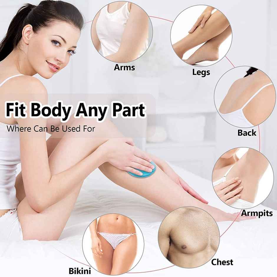 Bronson Professional Premium Magic Glass Painless Hair Remover And Exfoliator Tool