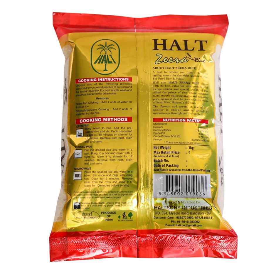 Halt Jeera Rice