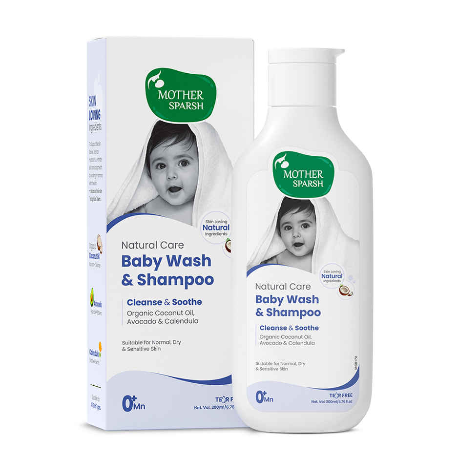 Mother Sparsh Natural Care Baby Wash & Shampoo
