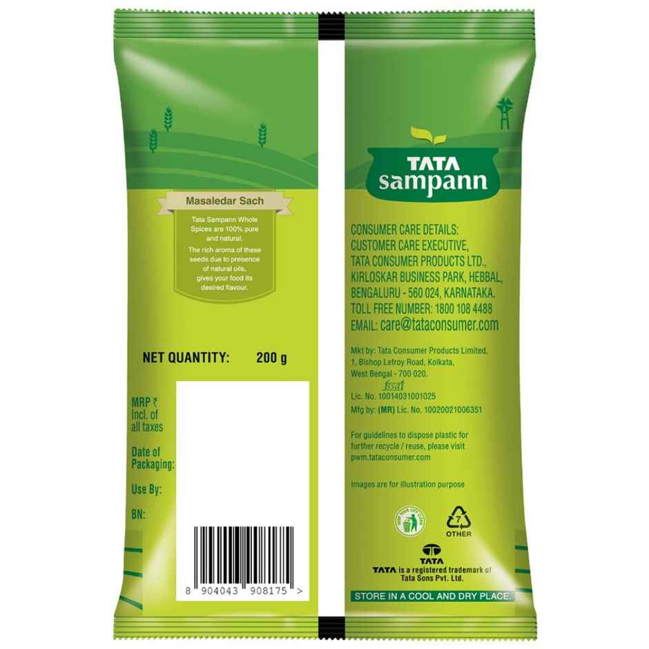 Tata Sampann Cumin Seed (Jeera) | Whole Spices, Natural Oils with Rich Aroma