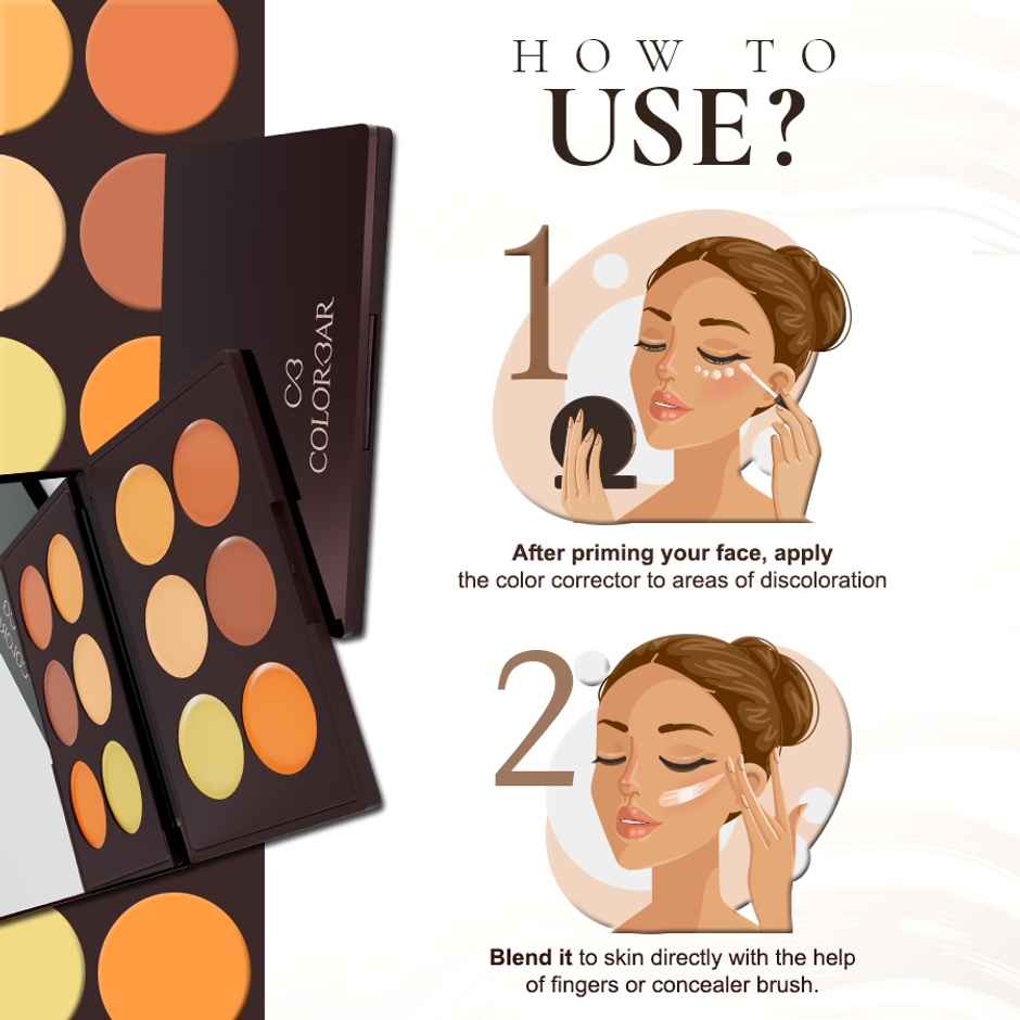 Colorbar 24Hrs Wear Concealer Palette - Light Medium