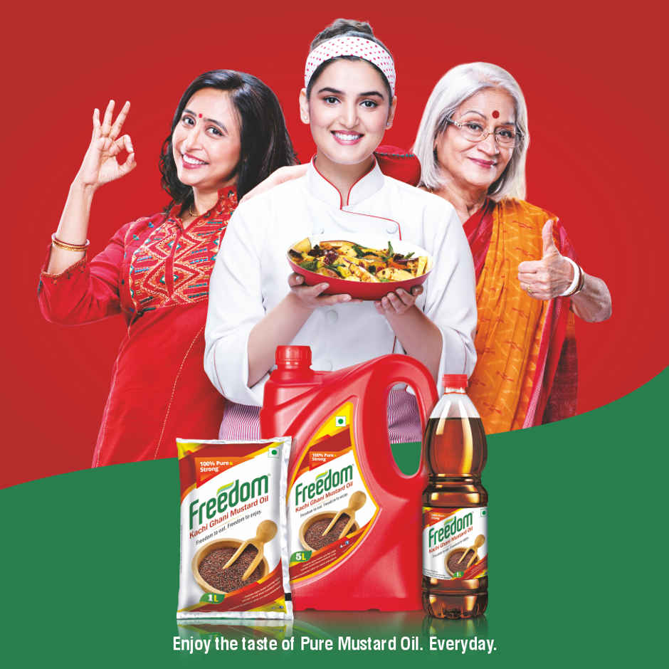 Freedom Kachi Ghani Mustard Oil Bottle