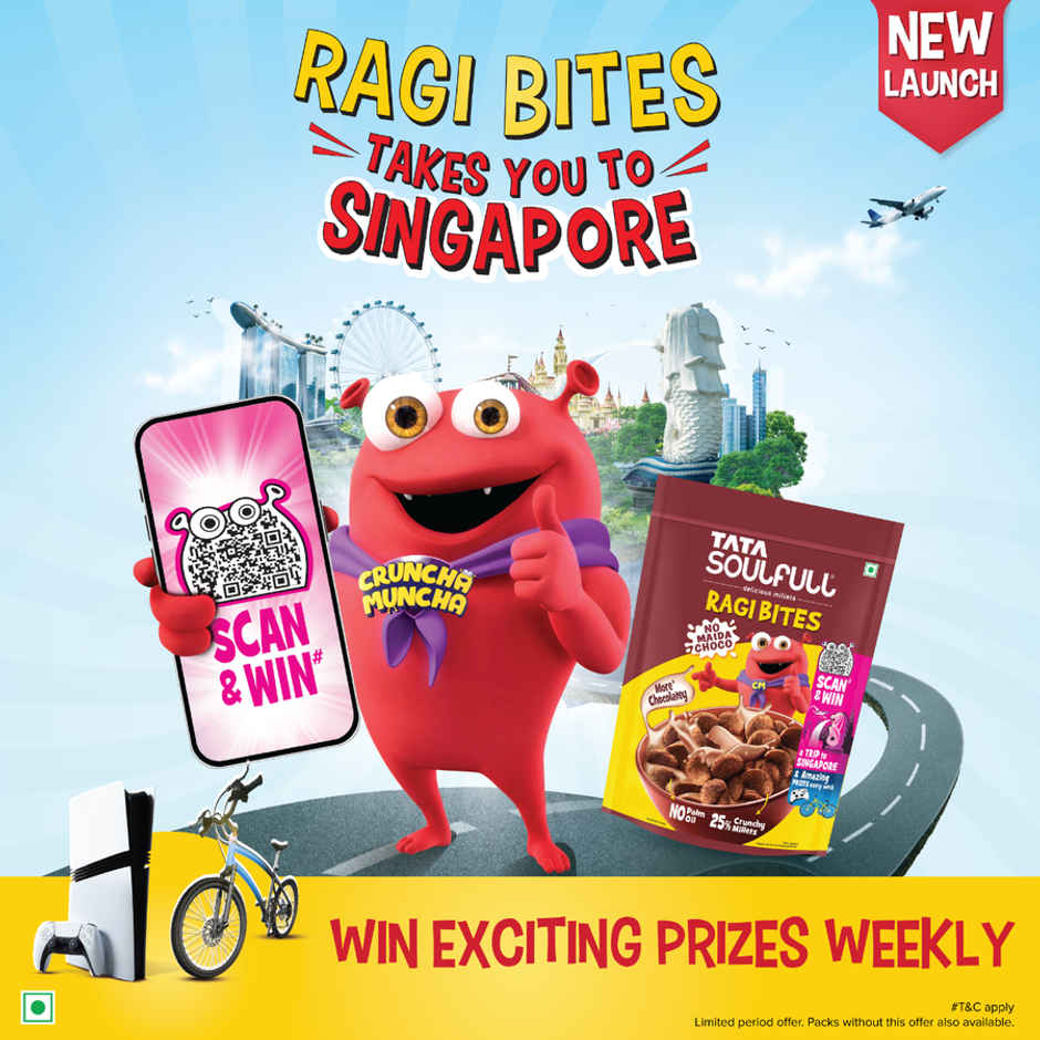 Tata Soulfull Ragi Bites No Maida Choco, Yummy Chocolatey, 7 Grains, Breakfast Cereals