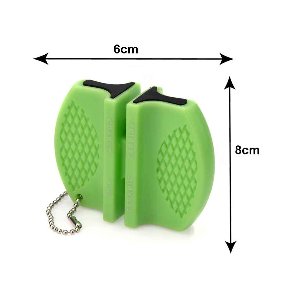 Petals Manual Knife Sharpener | Pocket Size | Comfortable Storage (Colour May Vary)