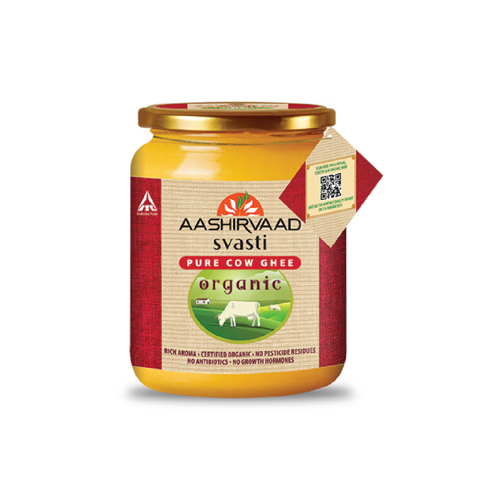 Aashirvaad Organic Pure Cow Ghee | Certified Organic