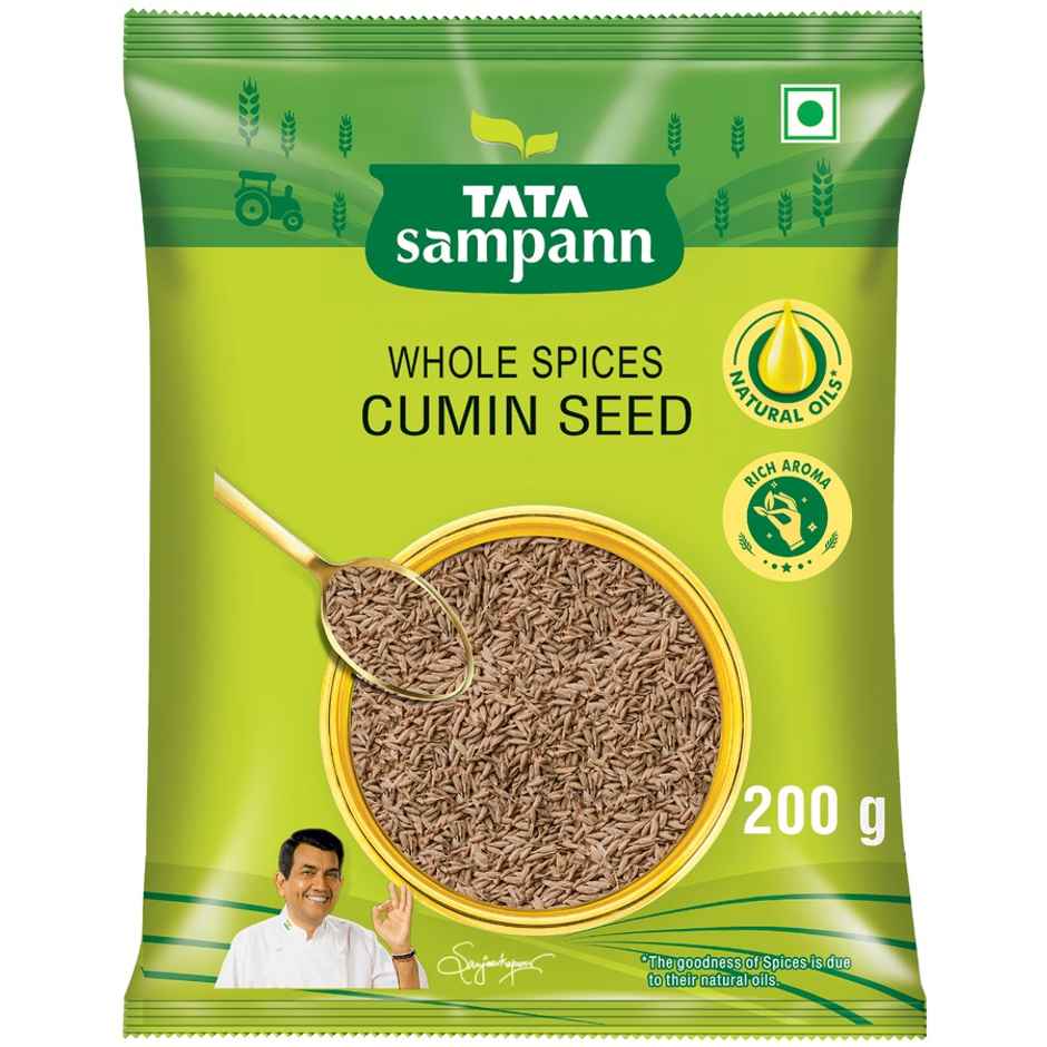Tata Sampann Cumin Seed (Jeera) | Whole Spices, Natural Oils with Rich Aroma