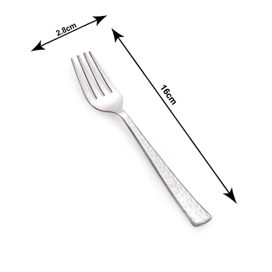 Petals 6Pcs Stainless Steel Hammered Design 16 Cm Master Baby Fork