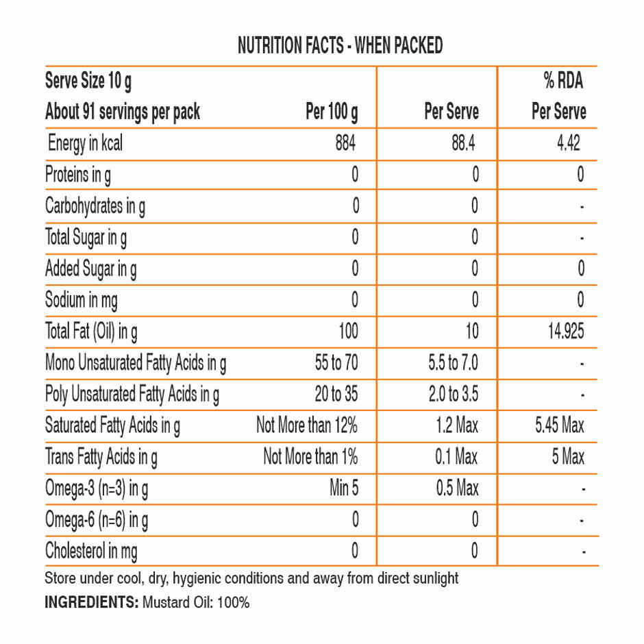 Freedom Kachi Ghani Mustard Oil Bottle