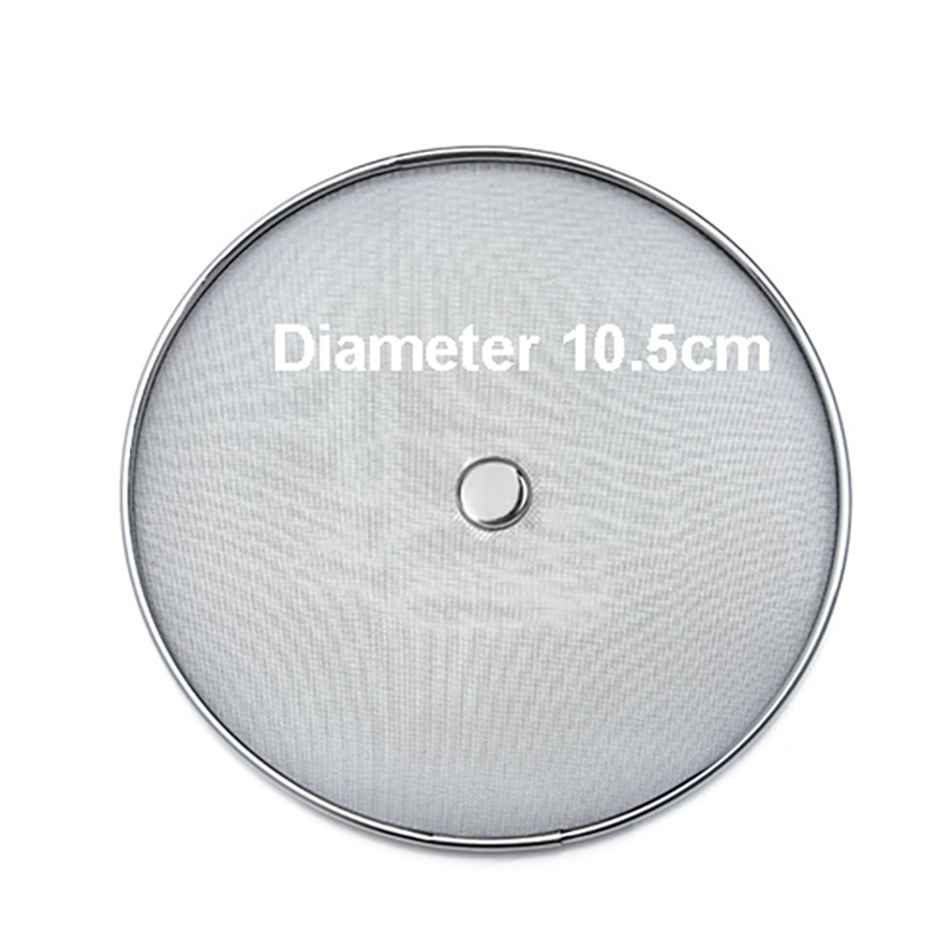 Petals 304 Food Grade Steel Glass-Mug-Cup Jali Mesh Net Cover Lid | 10.5 Cm diameter