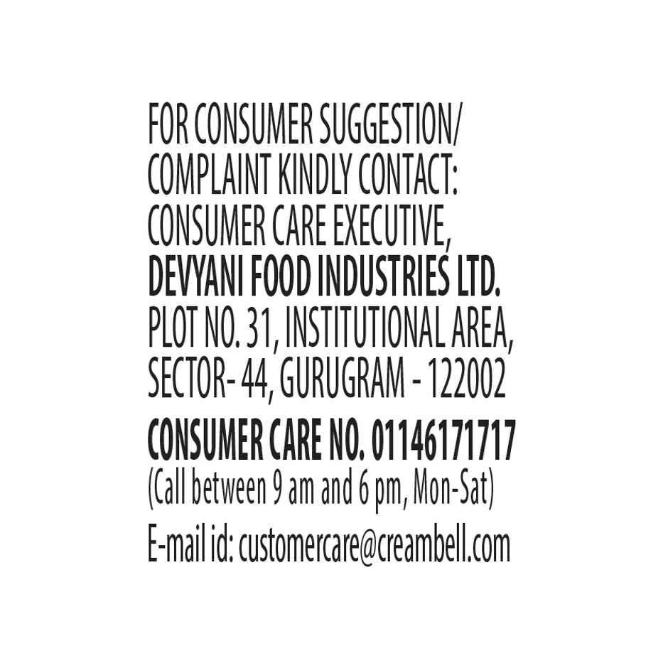 Cream Bell French Vanilla Ice Cream Tub | Smooth & Enjoyable