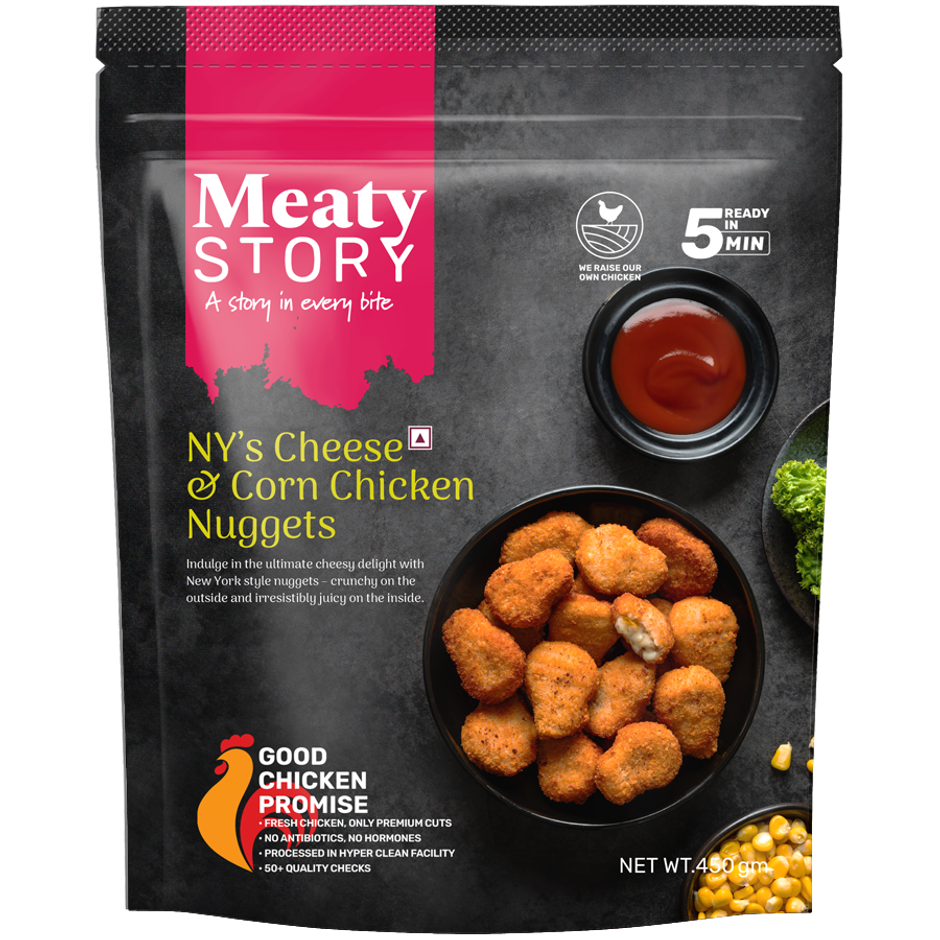 Meaty Story NY's Cheese & Corn Chicken Nuggets