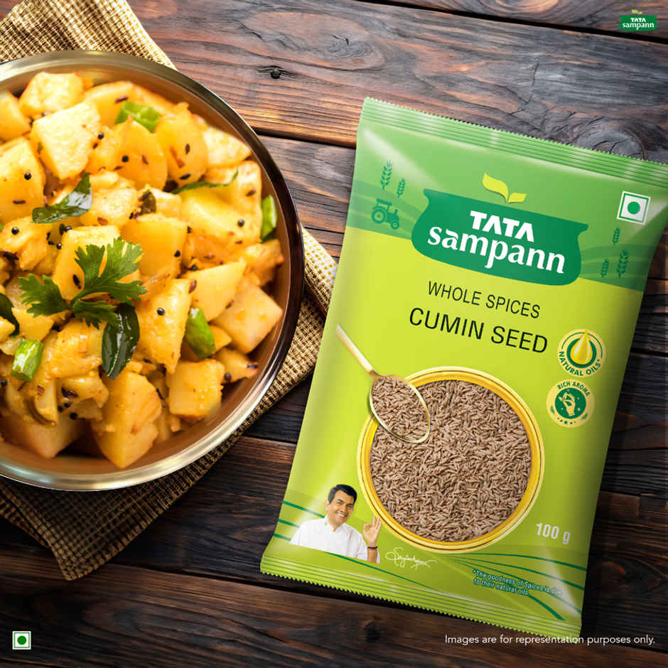 Tata Sampann Cumin Seed (Jeera) | Whole Spices, Natural Oils with Rich Aroma