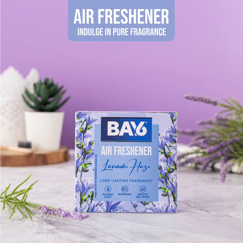 BAY6 Bathroom Air Freshener Blocks - Lavender - Long Lasting Fragrance