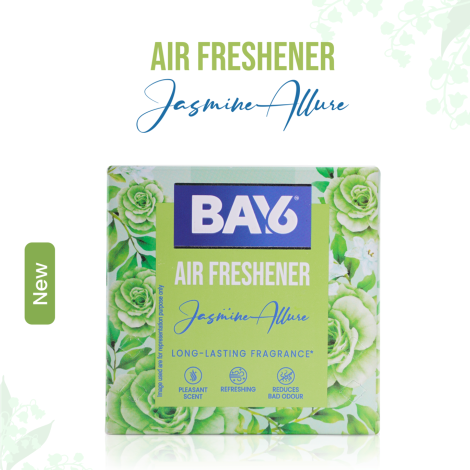 BAY6 Bathroom Air Freshener Blocks - Jasmine - Long Lasting Fragrance