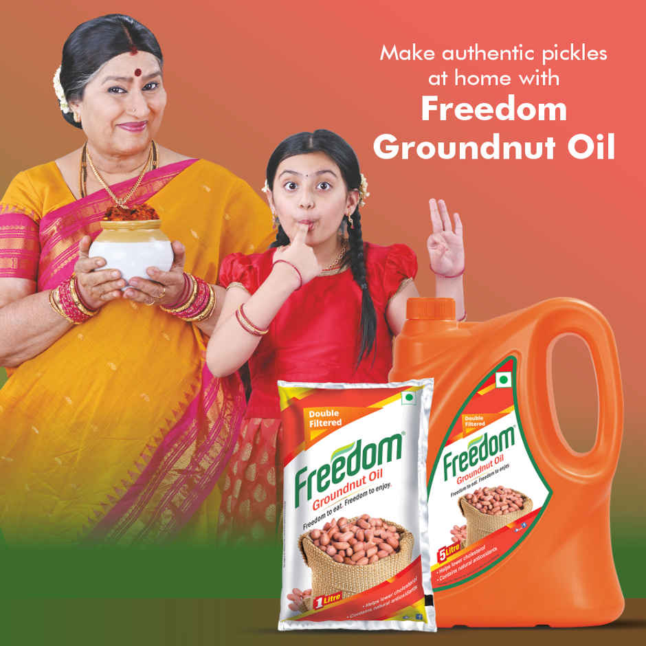 Freedom Double Filtered Groundnut Cooking Oil | Pouch Combo 