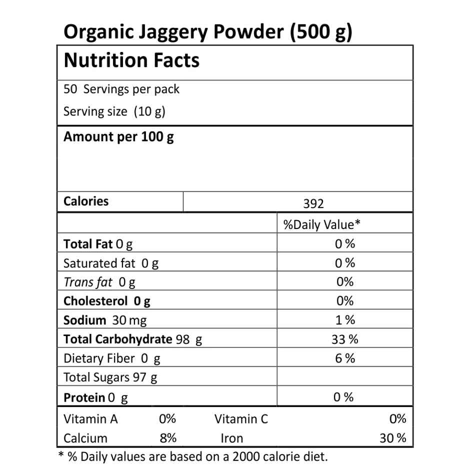 Just Organik Organic Jaggery Powder