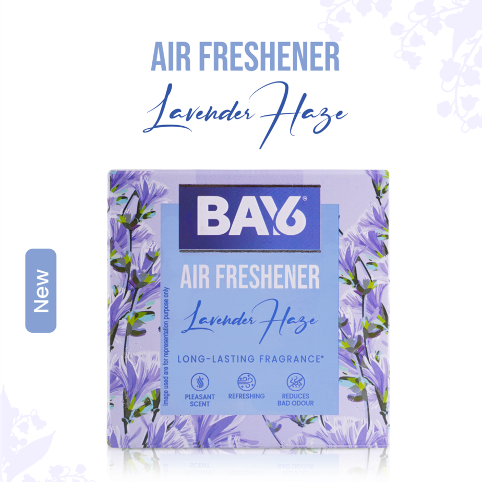 BAY6 Bathroom Air Freshener Blocks - Lavender - Long Lasting Fragrance