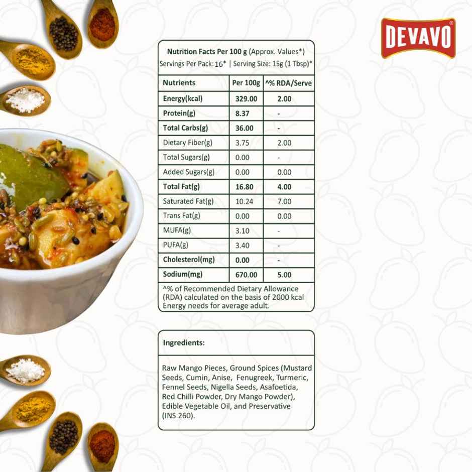 Devavo Punjabi Mango Pickle