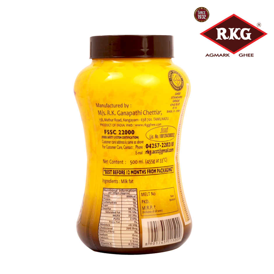 RKG Agmark Ghee | Jar