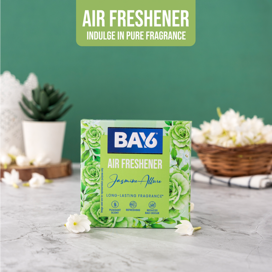 BAY6 Bathroom Air Freshener Blocks - Jasmine - Long Lasting Fragrance