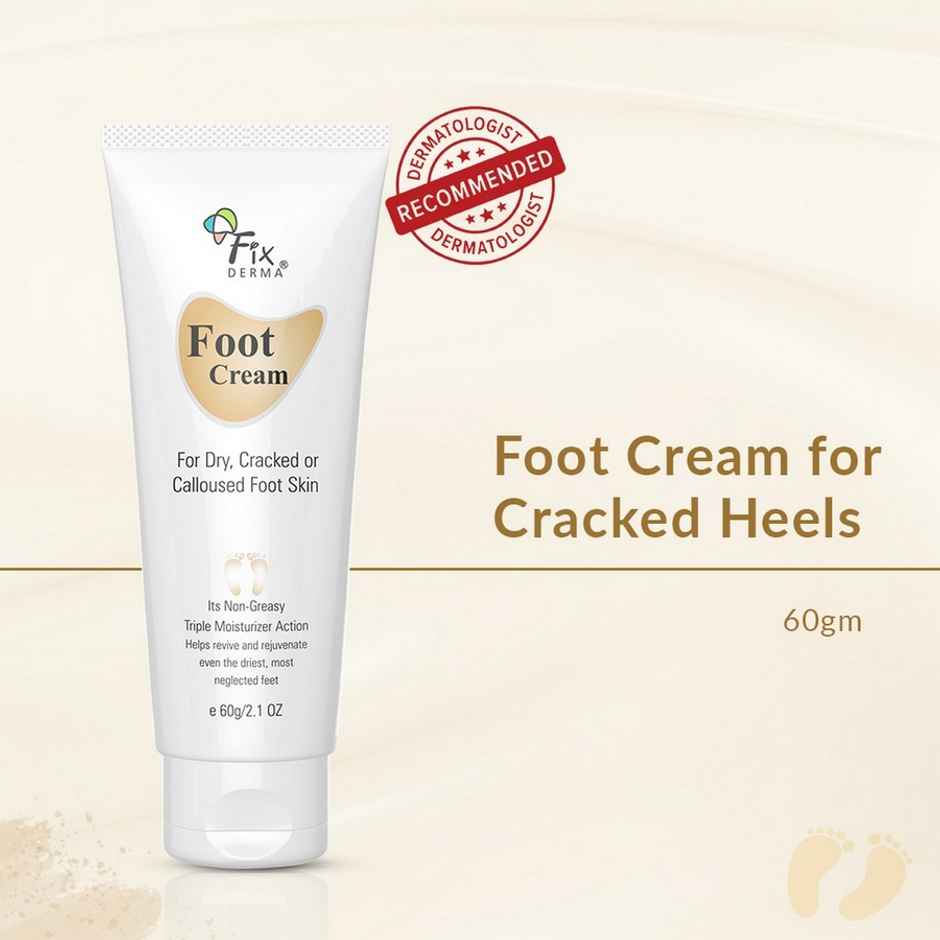 Fixderma 5% Lactic Acid 15% Urea 3% Glycerine Foot Cream For Dry & Cracked Feet Moisturizes