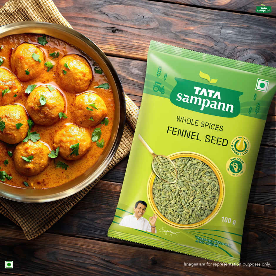 Tata Sampann Fennel Seed (Saunf) | Whole Spices, Natural Oils with Rich Aroma