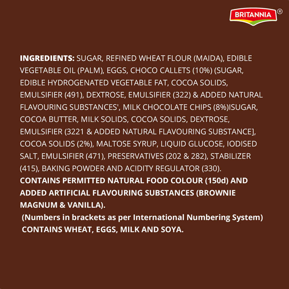 Britannia Fudge It Chocolate Brownie (With Egg) Combo