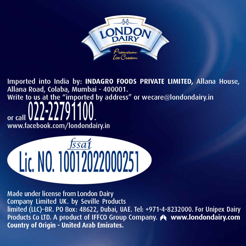 London Dairy Vanilla Premium Ice Cream Cup Combo