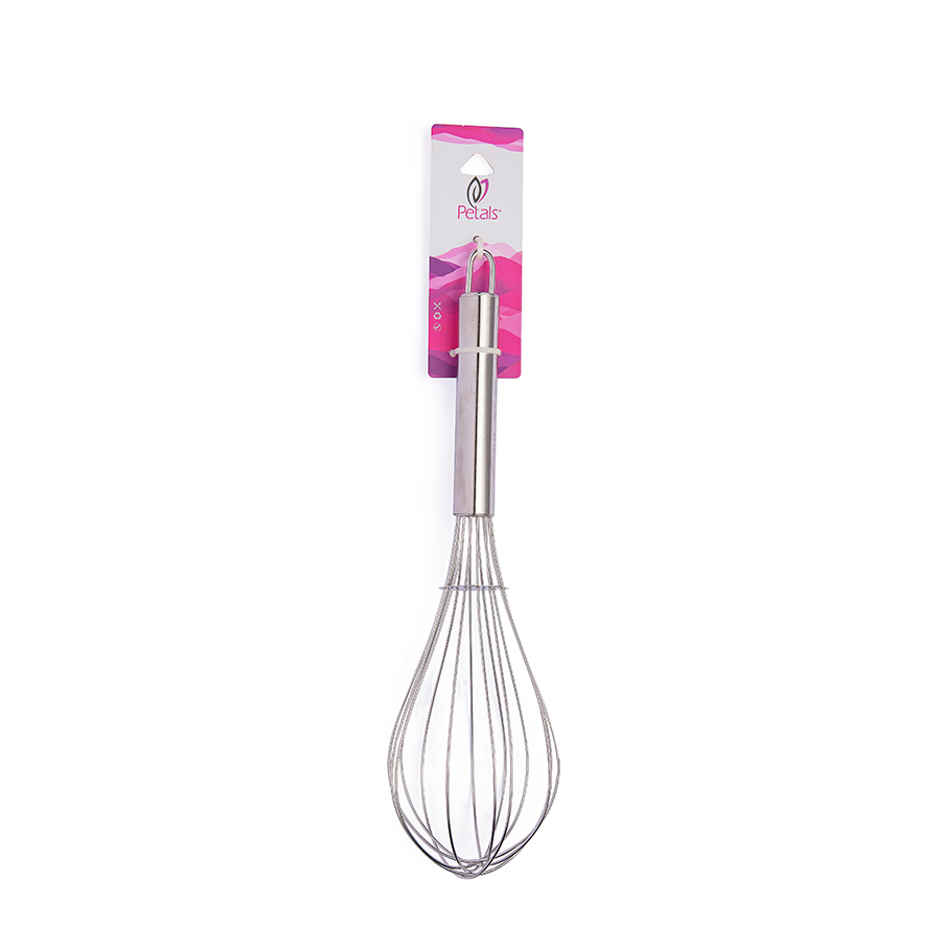 Petals Stainless Steel Egg Whisk/Beater/Cake Batter Whisker | 25cm