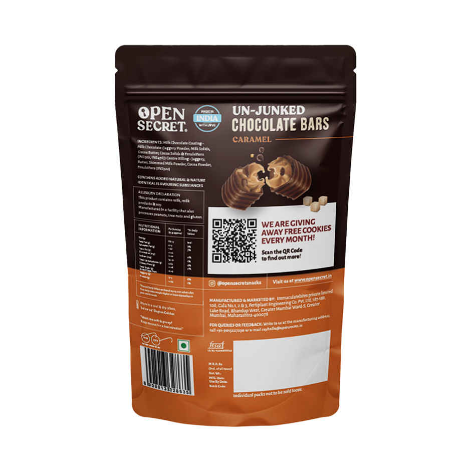 Open Secret Caramel Chocolate - Refined Sugar Free