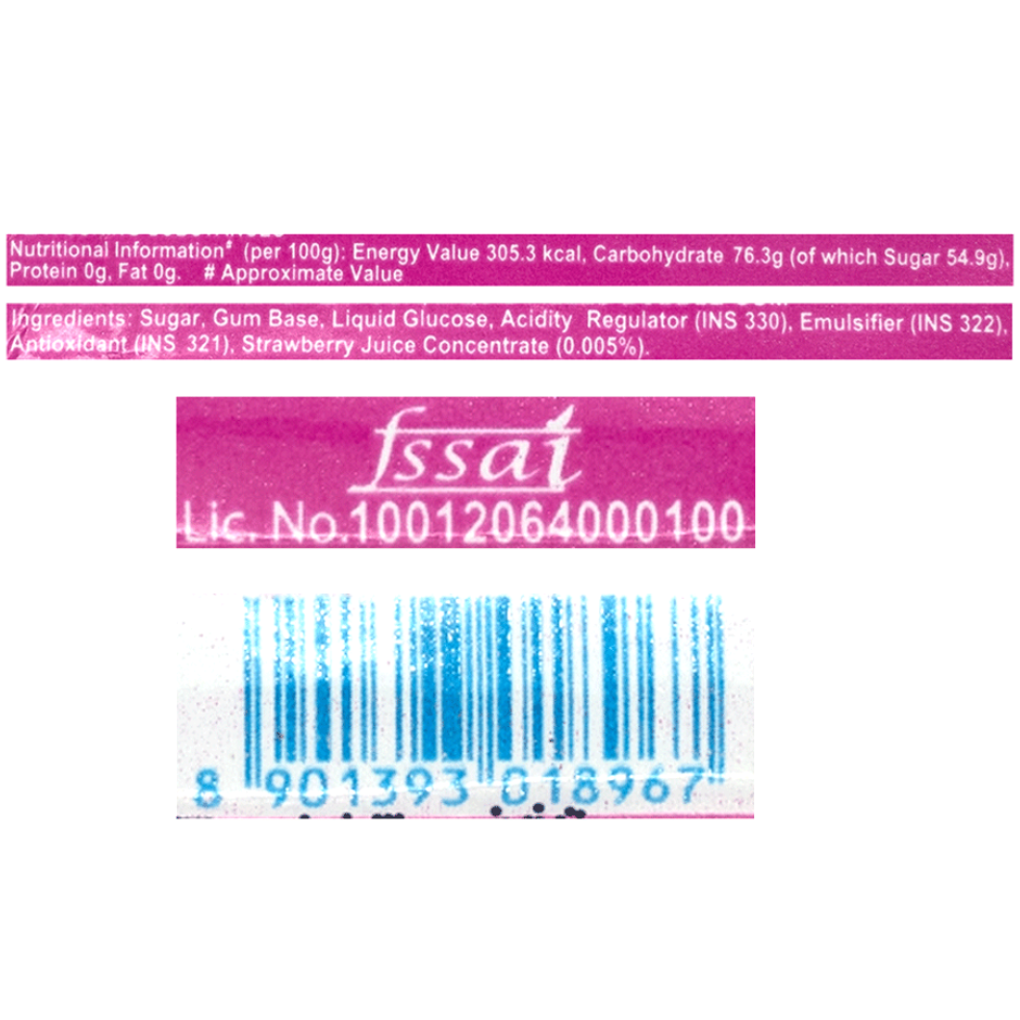 Center Fruit - Fruits Flavour Bubble Gum Stick