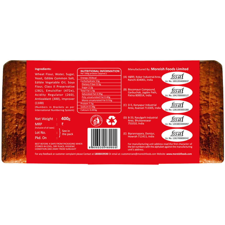 Moreish Classic White Bread