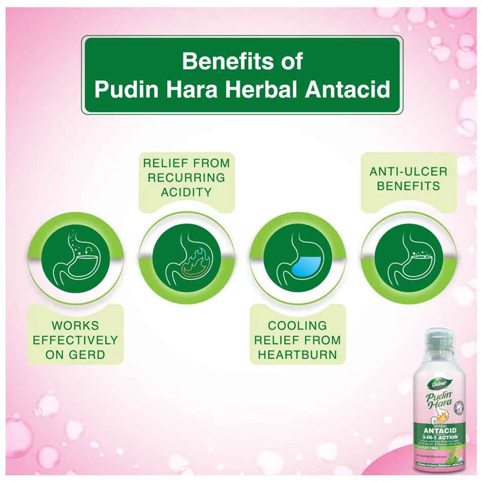 Dabur Pudin Hara Herbal Antacid Suspension